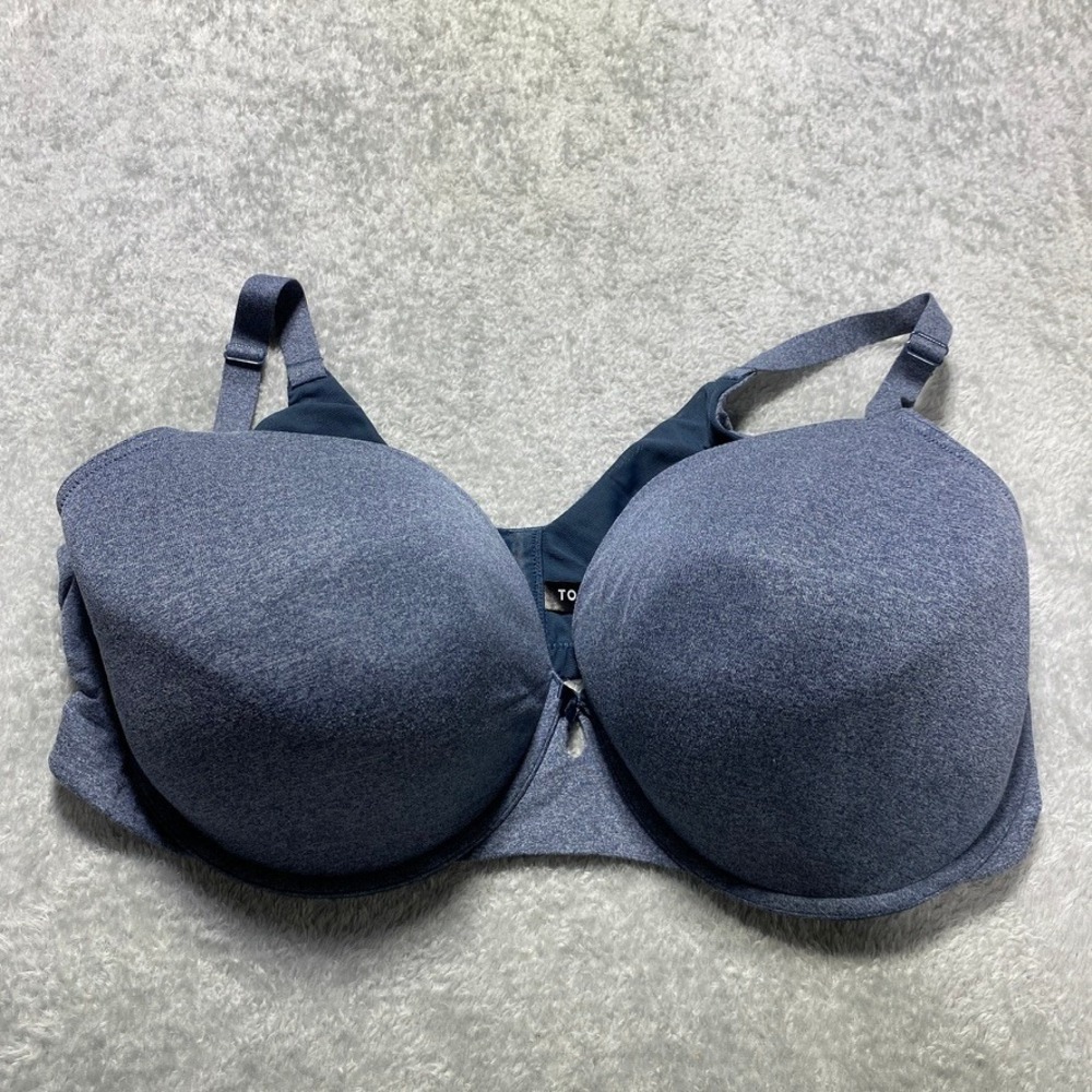 Torrid Womens 42DDD Bra 360 Backโ Smoothing T-Shirt Underwire Blue Heather